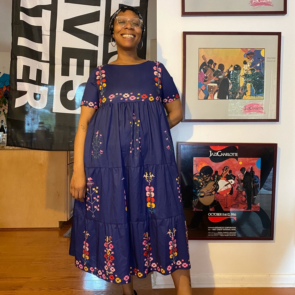 🔮Maxiii dress with bold pattern🔮